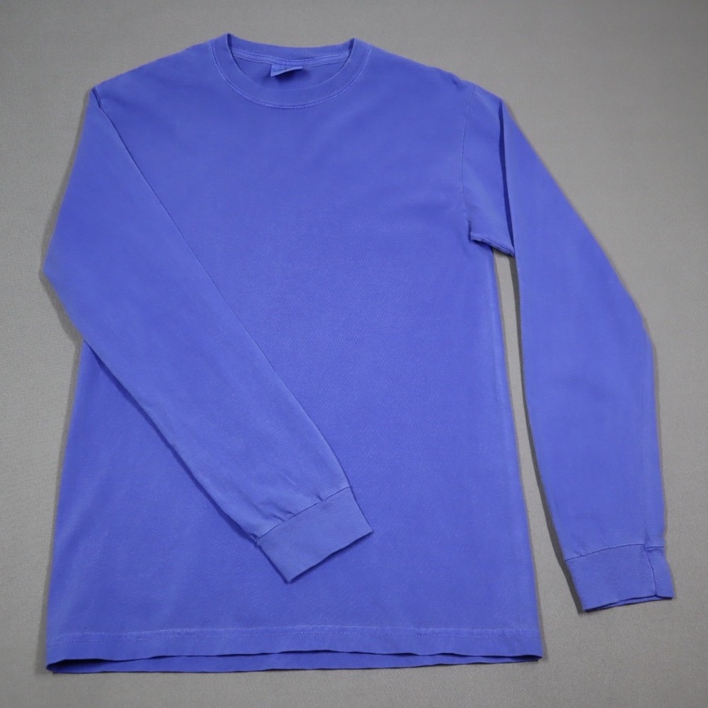 Comfort Colors Purple Long Sleeved Pocket Tee - Size S‎